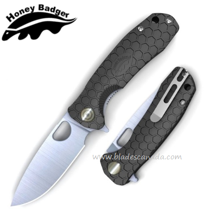 Honey Badger Large Flipper Folder Knife, FRN Black, HB1001
